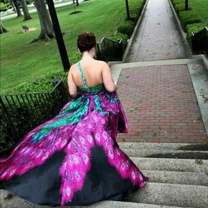 Beautiful Peacock Prom/Evening Gown